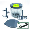 Piranha Jumbo Pull and Chop Food Processor with FREE Spiral Cutter